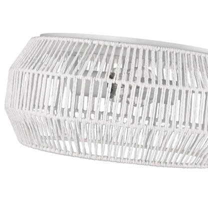 Golden Lighting Marlee 2-light Flush Mount in Matte White - - Golden Lighting