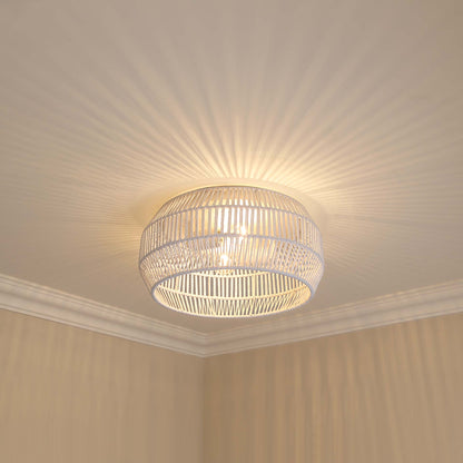 Golden Lighting Marlee 2-light Flush Mount in Matte White - - Golden Lighting