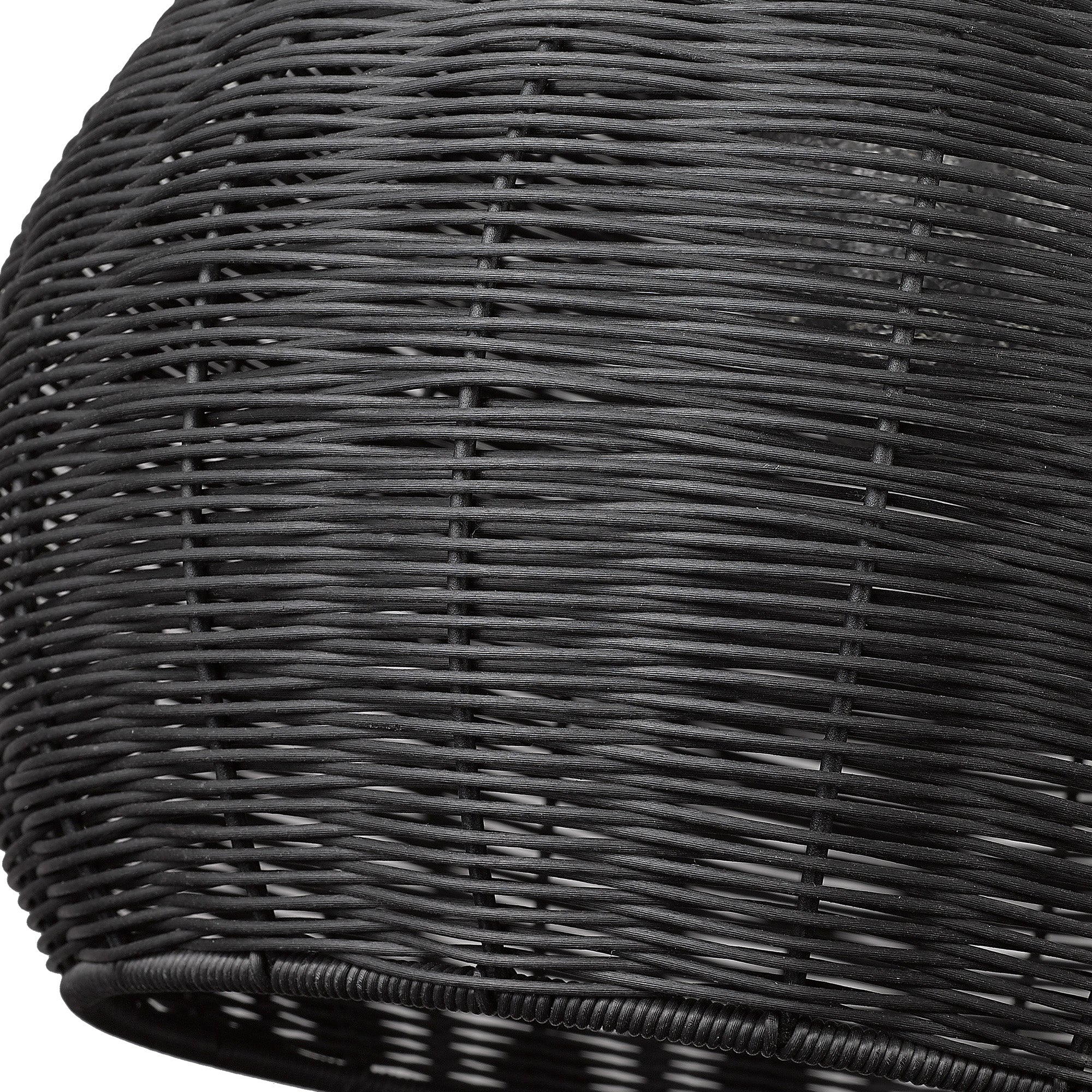 Melany 1-light Outdoor Pendant in Natural Black