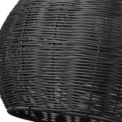 Melany 1-light Outdoor Pendant in Natural Black