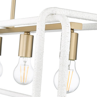 Camden 5-light Island Light in Brushed Champagne Brass