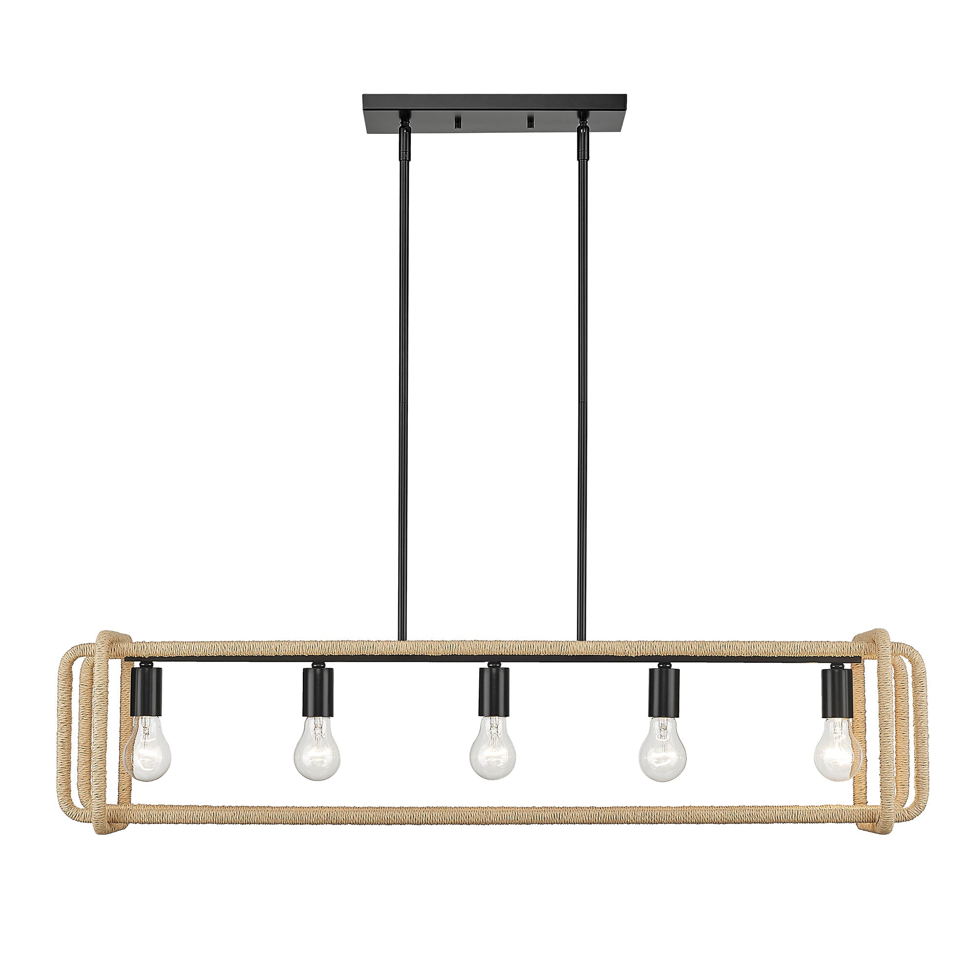 Camden 5-light Island Light in Matte Black