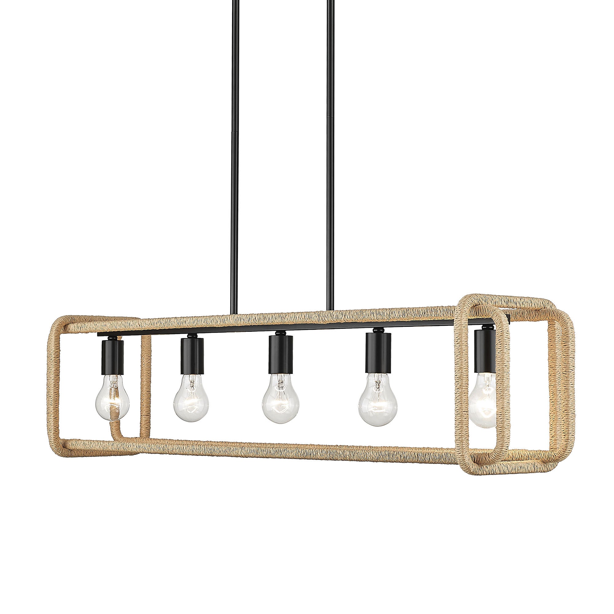 Camden 5-light Island Light in Matte Black