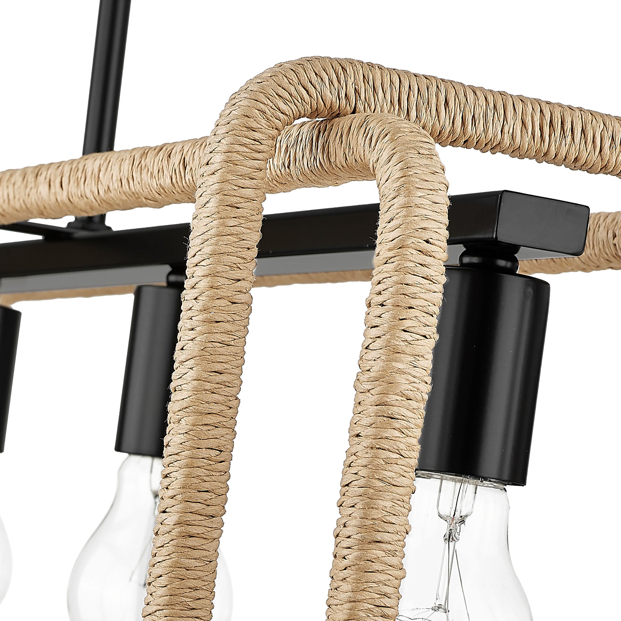 Camden 5-light Island Light in Matte Black