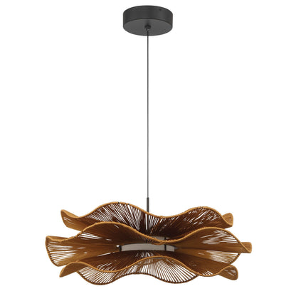 Whisper Integrated LED Pendant in Latte Rope