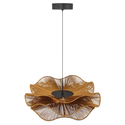 Whisper Integrated LED Pendant in Latte Rope