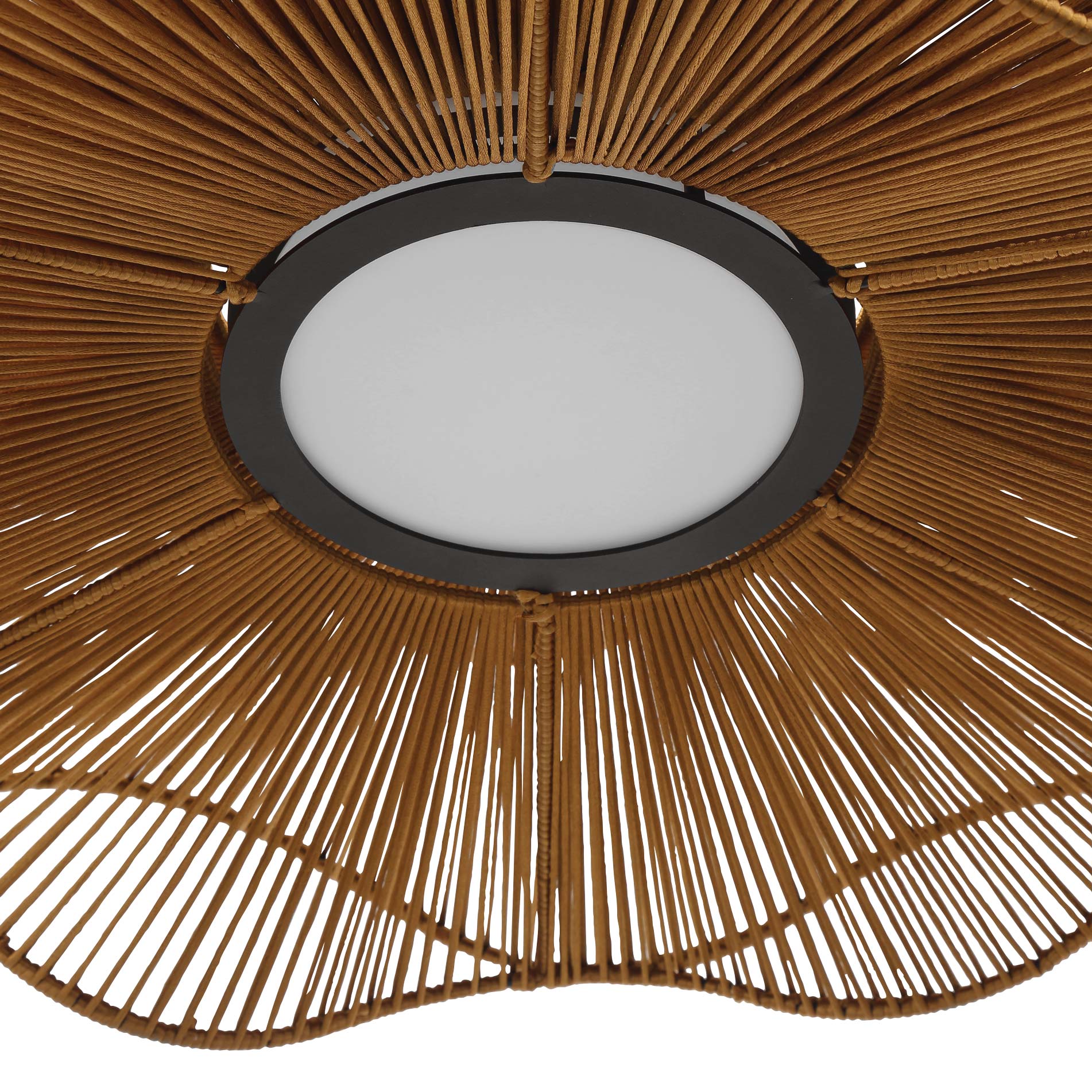 Whisper Integrated LED Pendant in Latte Rope
