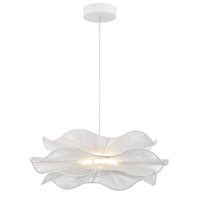 Whisper Integrated LED Pendant in Matte White