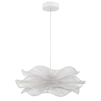 Whisper Integrated LED Pendant in Matte White