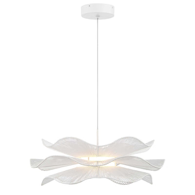 Whisper Integrated LED Pendant in Matte White