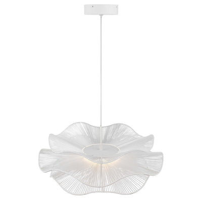 Whisper Integrated LED Pendant in Matte White