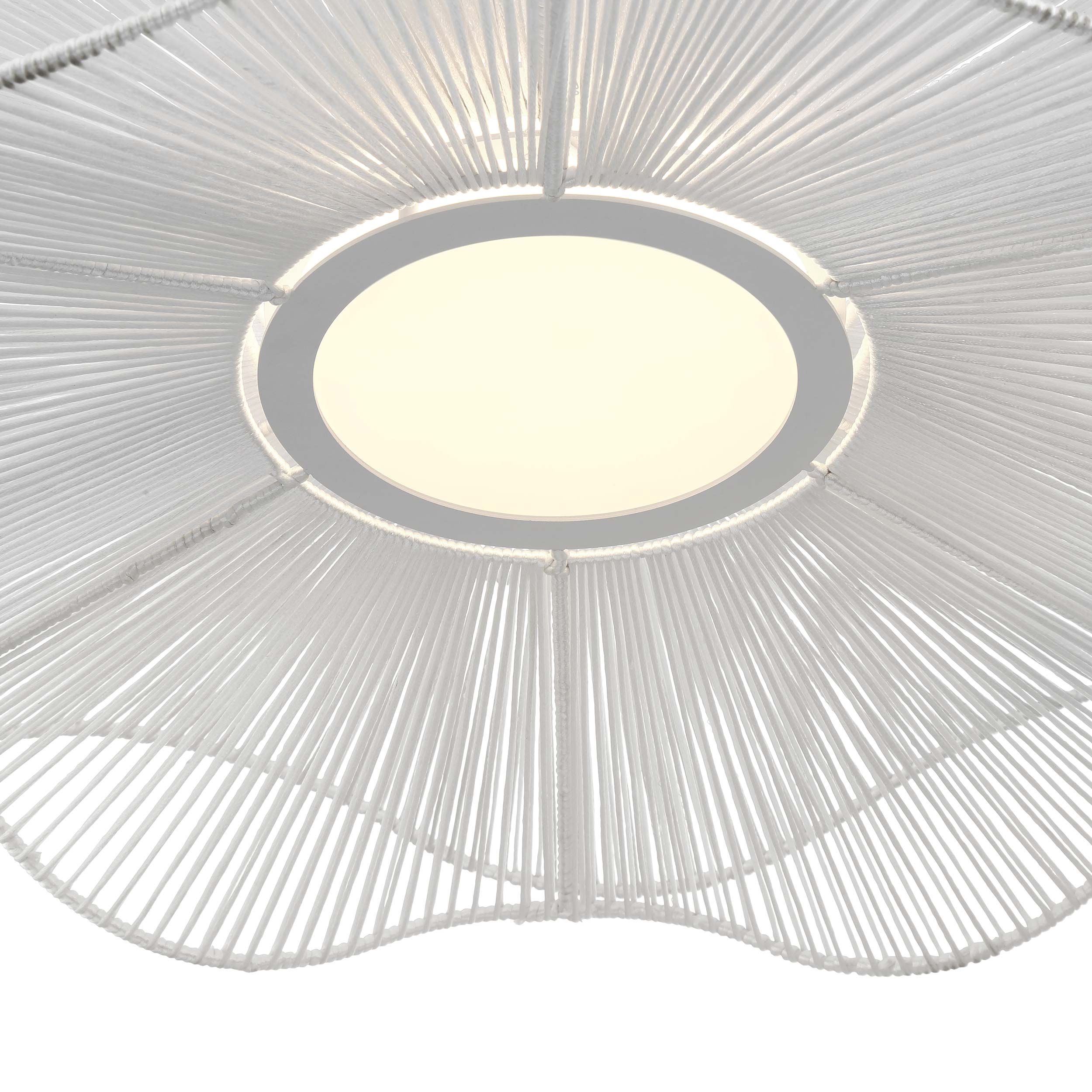 Whisper Integrated LED Pendant in Matte White