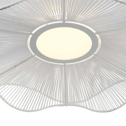 Whisper Integrated LED Pendant in Matte White