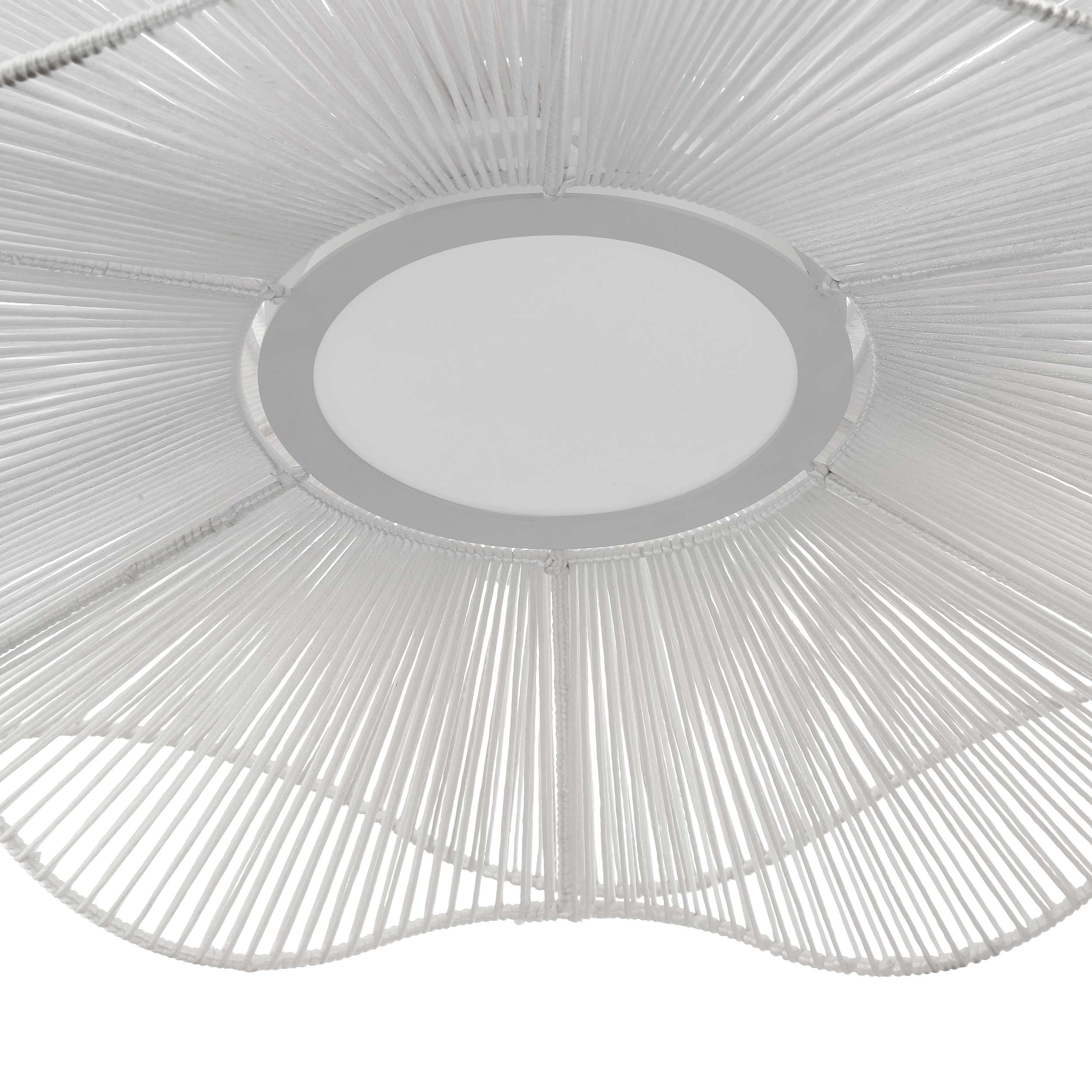 Whisper Integrated LED Pendant in Matte White