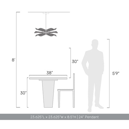Whisper Integrated LED Pendant in Matte White