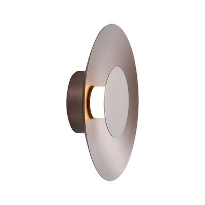 Yep by Golden Lighting Luma Integrated LED Flush Mount in Coffee Silver and Coffee Silver accent - - Golden Lighting