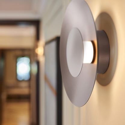 Yep by Golden Lighting Luma Integrated LED Flush Mount in Coffee Silver and Coffee Silver accent - - Golden Lighting