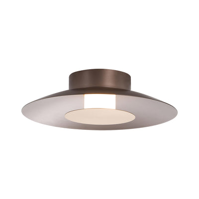 Yep by Golden Lighting Luma Integrated LED Flush Mount in Coffee Silver and French Gold shade - - Golden Lighting