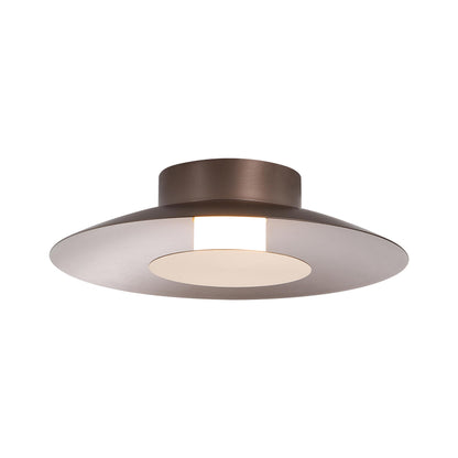 Yep by Golden Lighting Luma Integrated LED Flush Mount in Coffee Silver and French Gold shade - - Golden Lighting