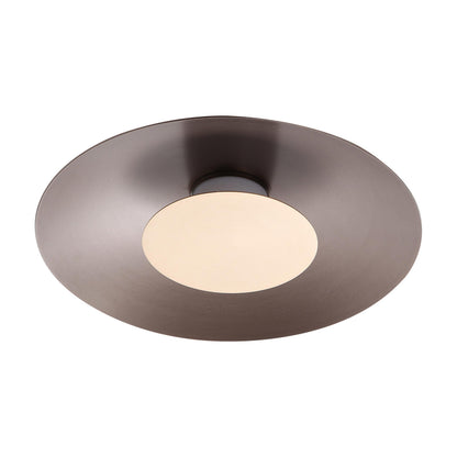 Yep by Golden Lighting Luma Integrated LED Flush Mount in Coffee Silver and French Gold shade - - Golden Lighting