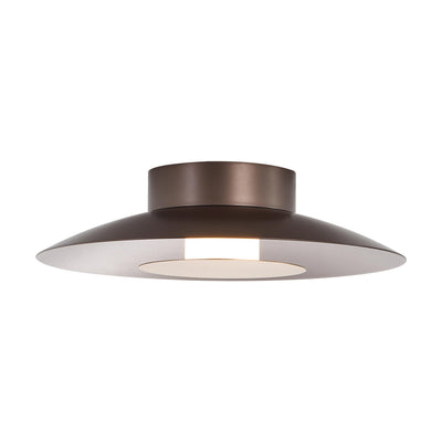 Yep by Golden Lighting Luma Integrated LED Flush Mount in Coffee Silver and French Gold shade - - Golden Lighting