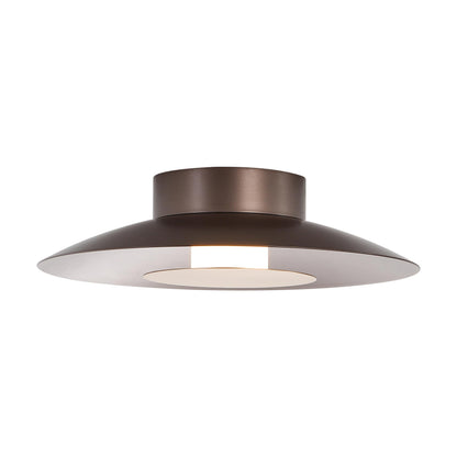 Yep by Golden Lighting Luma Integrated LED Flush Mount in Coffee Silver and French Gold shade - - Golden Lighting