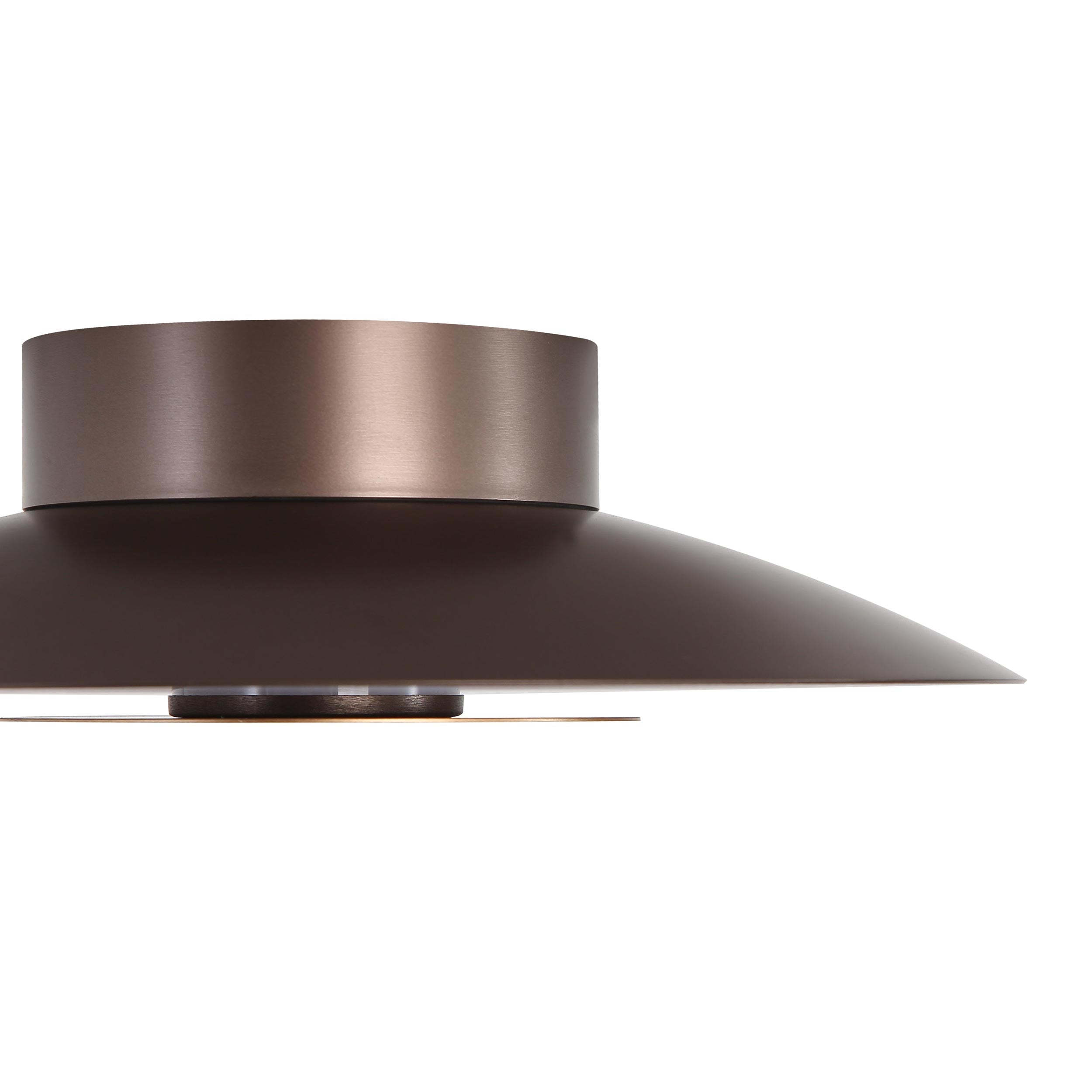 Yep by Golden Lighting Luma Integrated LED Flush Mount in Coffee Silver and French Gold shade - - Golden Lighting