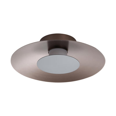 Luma Integrated LED Flush Mount in Coffee Silver and Graphite accent - - Golden Lighting
