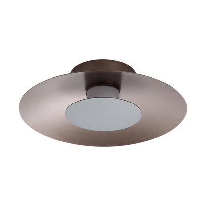 Luma Integrated LED Flush Mount in Coffee Silver and Graphite accent - - Golden Lighting