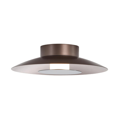 Luma Integrated LED Flush Mount in Coffee Silver and Graphite accent - - Golden Lighting