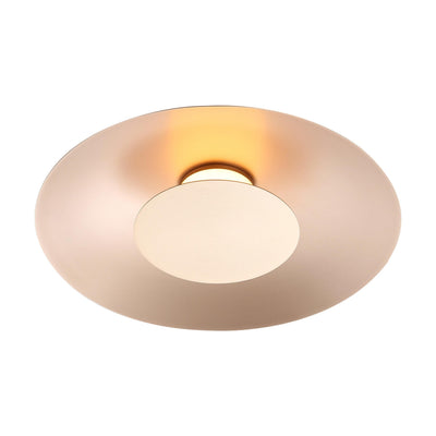 Luma Integrated LED Flush Mount in French Gold and French Gold shade - - Golden Lighting