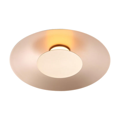 Luma Integrated LED Flush Mount in French Gold and French Gold shade - - Golden Lighting