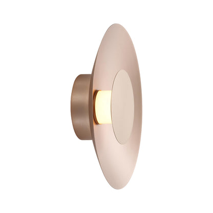 Luma Integrated LED Flush Mount in French Gold and French Gold shade - - Golden Lighting