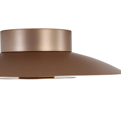Luma Integrated LED Flush Mount in French Gold and French Gold shade - - Golden Lighting
