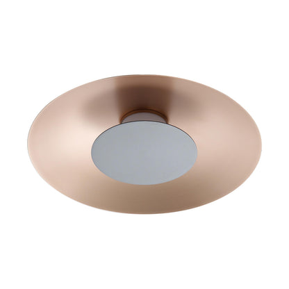 Luma Integrated LED Flush Mount in French Gold and Graphite shade - - Golden Lighting