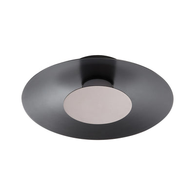 Luma Integrated LED Flush Mount in Graphite and Coffee Silver accent - - Golden Lighting