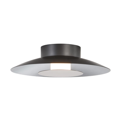Luma Integrated LED Flush Mount in Graphite and Coffee Silver accent - - Golden Lighting