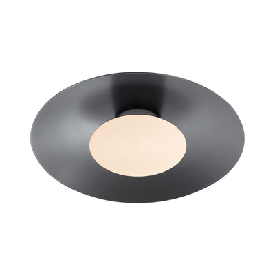 Luma Integrated LED Flush Mount in Graphite and French Gold shade - - Golden Lighting