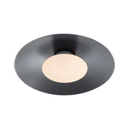 Luma Integrated LED Flush Mount in Graphite and French Gold shade - - Golden Lighting