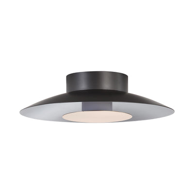 Luma Integrated LED Flush Mount in Graphite and French Gold shade - - Golden Lighting