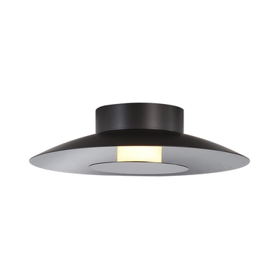 Luma Integrated LED Flush Mount in Graphite and Graphite shade - - Golden Lighting