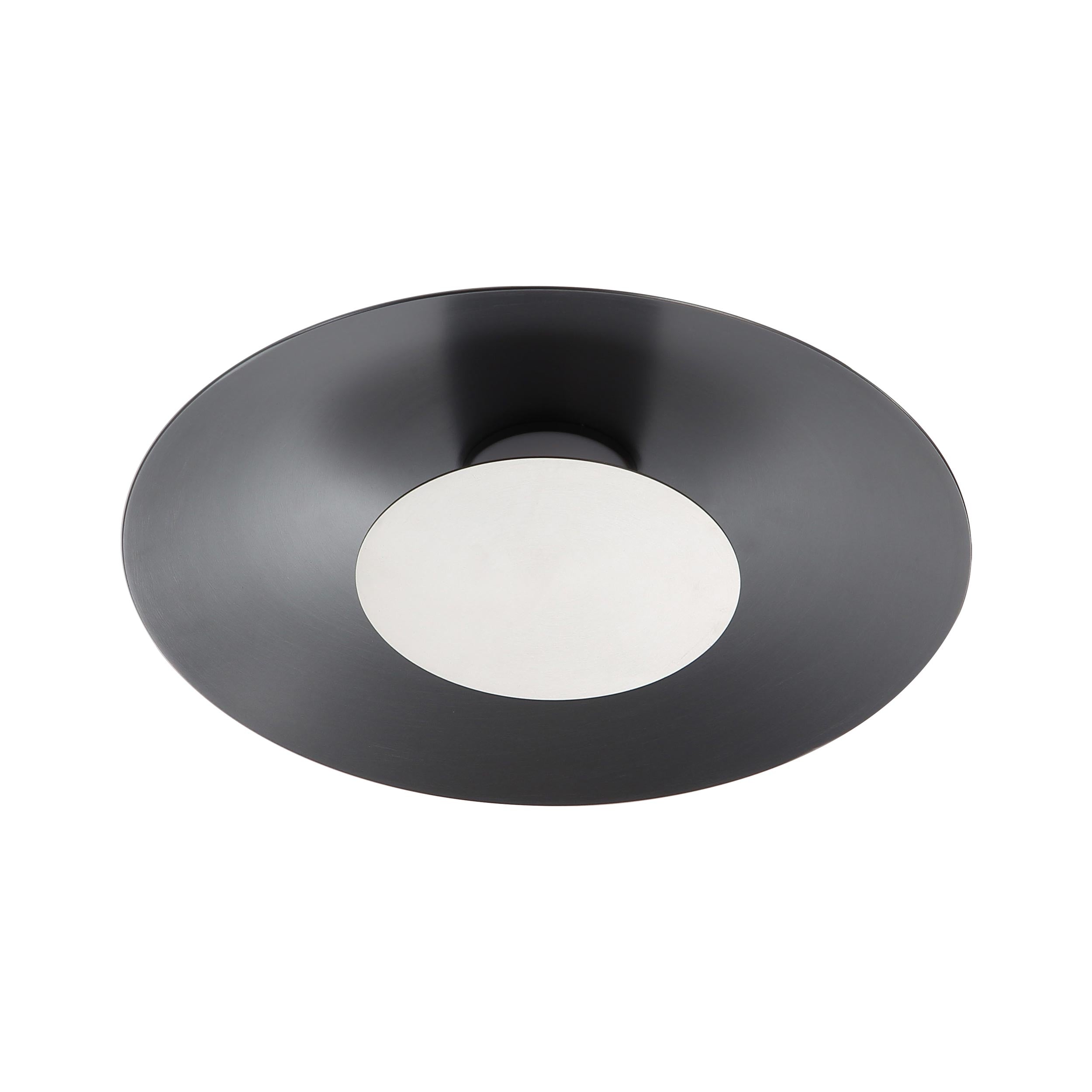 Luma Integrated LED Flush Mount in Graphite and Sand Nickel shade - - Golden Lighting