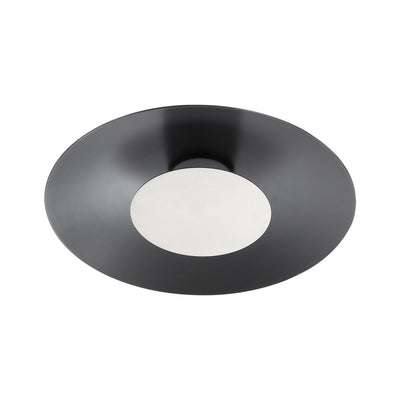 Luma Integrated LED Flush Mount in Graphite and Sand Nickel shade - - Golden Lighting