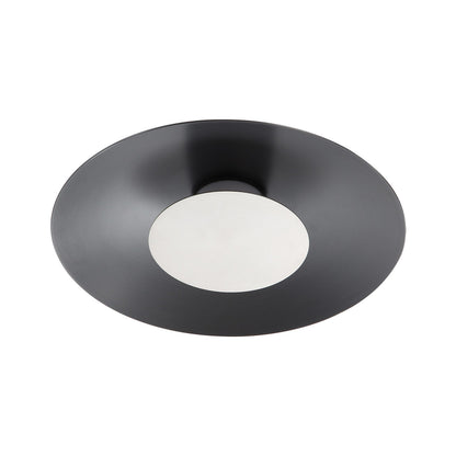 Luma Integrated LED Flush Mount in Graphite and Sand Nickel shade - - Golden Lighting
