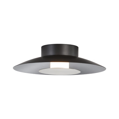 Luma Integrated LED Flush Mount in Graphite and Sand Nickel shade - - Golden Lighting