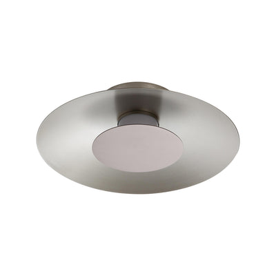 Luma Integrated LED Flush Mount in Sand Nickel and Coffee Silver accent - - Golden Lighting