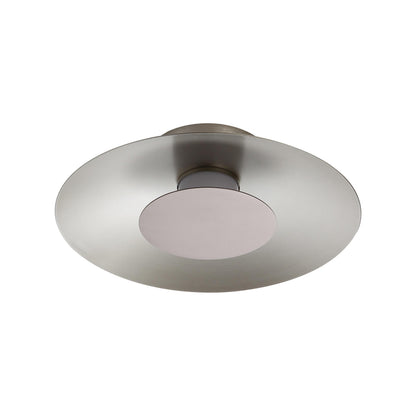 Luma Integrated LED Flush Mount in Sand Nickel and Coffee Silver accent - - Golden Lighting