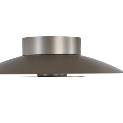 Luma Integrated LED Flush Mount in Sand Nickel and French Gold shade - - Golden Lighting