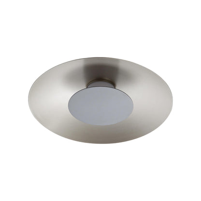 Luma Integrated LED Flush Mount in Sand Nickel and Graphite shade - - Golden Lighting