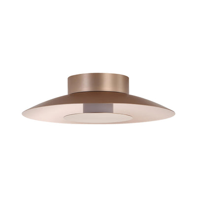 Luma Integrated LED Flush Mount in French Gold and French Gold shade - Default Title - Golden Lighting